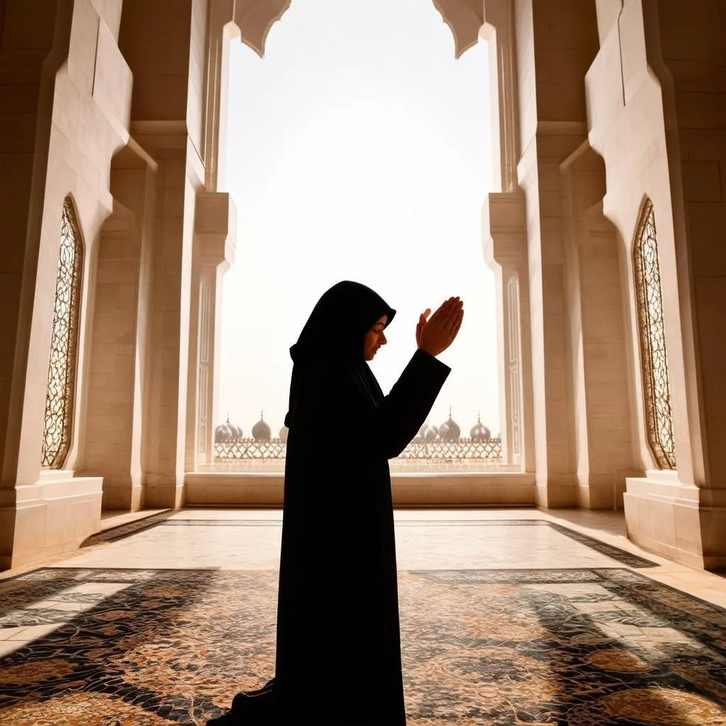 Prayer at Sheikh Zayed Grand Mosque